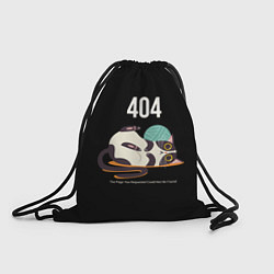 Рюкзак-мешок Kitty: Error 404, цвет: 3D-принт