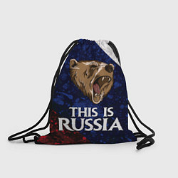Рюкзак-мешок Russia: Roaring Bear, цвет: 3D-принт