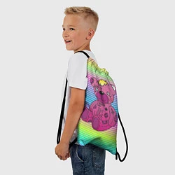 Рюкзак-мешок Lil Peep Bear, цвет: 3D-принт — фото 2