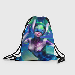 Рюкзак-мешок DJ Sona: LoL, цвет: 3D-принт
