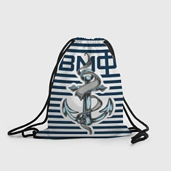 Рюкзак-мешок Якорь ВМФ, цвет: 3D-принт