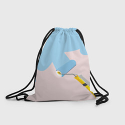 Рюкзак-мешок Голубая заливка, цвет: 3D-принт