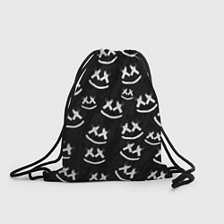 Рюкзак-мешок Marshmello: Black Pattern, цвет: 3D-принт