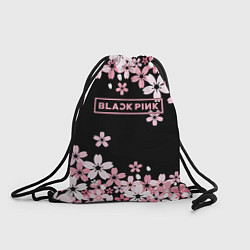 Рюкзак-мешок Black Pink: Pink Sakura, цвет: 3D-принт
