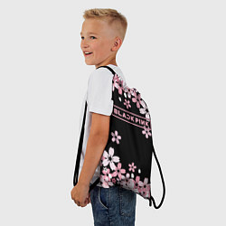 Рюкзак-мешок Black Pink: Pink Sakura, цвет: 3D-принт — фото 2