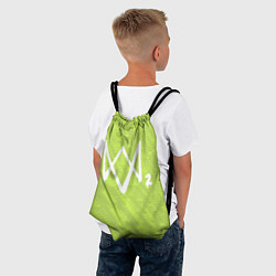 Рюкзак-мешок Watch Dogs 2: Green Back, цвет: 3D-принт — фото 2
