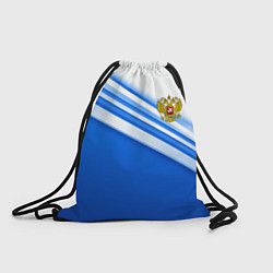 Рюкзак-мешок Россия: голубая волна, цвет: 3D-принт