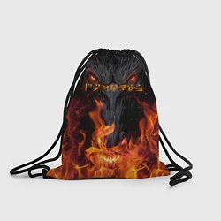 Рюкзак-мешок TES: Flame Wolf, цвет: 3D-принт