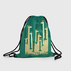 Рюкзак-мешок Африканские жирафы, цвет: 3D-принт