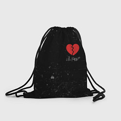 Рюкзак-мешок Lil Peep: Broken Heart, цвет: 3D-принт
