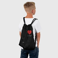 Рюкзак-мешок Lil Peep: Broken Heart, цвет: 3D-принт — фото 2