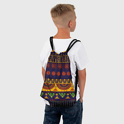 Рюкзак-мешок Африканский узор, цвет: 3D-принт — фото 2