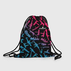Рюкзак-мешок CS:GO Neon Weapons, цвет: 3D-принт