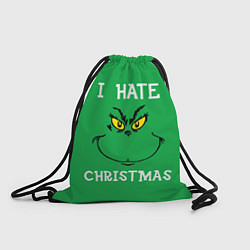 Рюкзак-мешок I hate christmas, цвет: 3D-принт