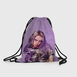 Рюкзак-мешок Billie Eilish: Violet Fashion, цвет: 3D-принт
