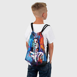Рюкзак-мешок Billie Eilish: Colour Smoke, цвет: 3D-принт — фото 2