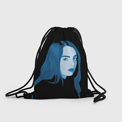 Рюкзак-мешок Billie Eilish: Blue Style, цвет: 3D-принт