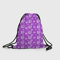 Рюкзак-мешок Twitch: Violet Pattern, цвет: 3D-принт