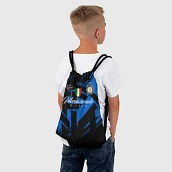 Рюкзак-мешок Интер Милан логотипы, цвет: 3D-принт — фото 2