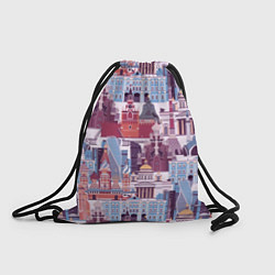 Рюкзак-мешок Москва архитектура, цвет: 3D-принт