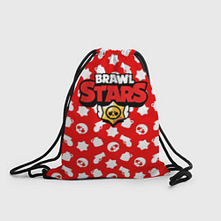 Рюкзак-мешок Brawl Stars: Red & White, цвет: 3D-принт