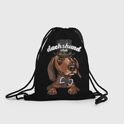 Рюкзак-мешок Dachshund Club, цвет: 3D-принт