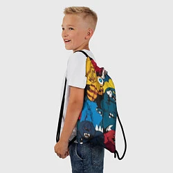Рюкзак-мешок Годзилла, цвет: 3D-принт — фото 2