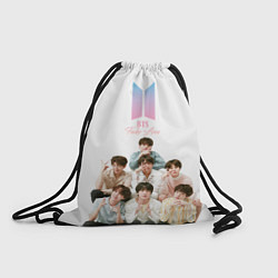Рюкзак-мешок Take love BTS, цвет: 3D-принт