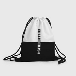 Рюкзак-мешок BILLIE EILISH: White & Black, цвет: 3D-принт