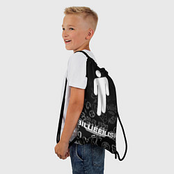 Рюкзак-мешок Billie Eilish: Black Manikin, цвет: 3D-принт — фото 2