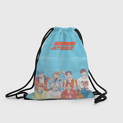 Рюкзак-мешок Ateez K-pop, цвет: 3D-принт