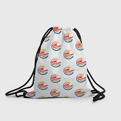 Рюкзак-мешок OK boomer logo, цвет: 3D-принт
