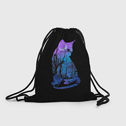 Рюкзак-мешок Кошка, цвет: 3D-принт