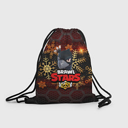 Рюкзак-мешок Новогодний BRAWL STARS CROW, цвет: 3D-принт