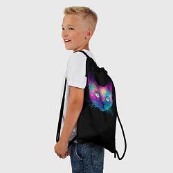 Рюкзак-мешок Котейка, цвет: 3D-принт — фото 2