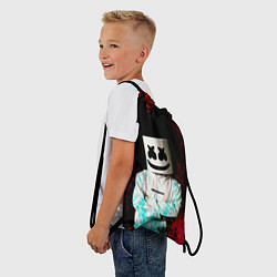 Рюкзак-мешок Marshmello, цвет: 3D-принт — фото 2