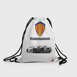 Рюкзак-мешок Koenigsegg, цвет: 3D-принт