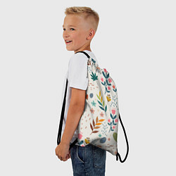Рюкзак-мешок Цветочный орнамент, цвет: 3D-принт — фото 2