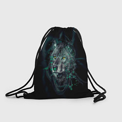 Рюкзак-мешок ВОЛК, цвет: 3D-принт
