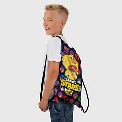 Рюкзак-мешок BRAWL STARS SALLY LEON, цвет: 3D-принт — фото 2