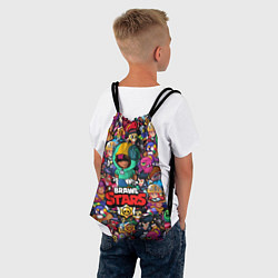 Рюкзак-мешок BRAWL STARS: LEON, цвет: 3D-принт — фото 2
