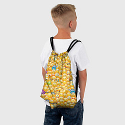 Рюкзак-мешок Смайлики Emoji, цвет: 3D-принт — фото 2