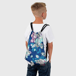 Рюкзак-мешок Нежные цветы, цвет: 3D-принт — фото 2