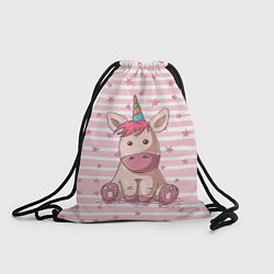 Рюкзак-мешок Единорожек, цвет: 3D-принт
