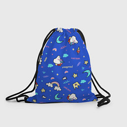 Рюкзак-мешок Magical unicorn, цвет: 3D-принт