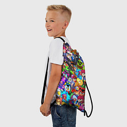 Рюкзак-мешок BRAWL STATS ВСЕ ПЕРСОНАЖИ, цвет: 3D-принт — фото 2