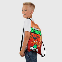 Рюкзак-мешок BRAWL STARS NITA, цвет: 3D-принт — фото 2