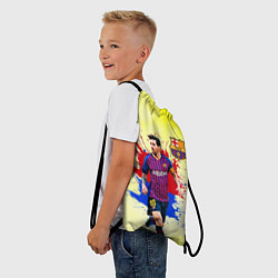 Рюкзак-мешок Месси, цвет: 3D-принт — фото 2