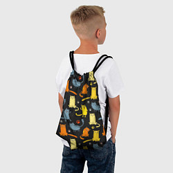 Рюкзак-мешок Смешные Котики, цвет: 3D-принт — фото 2