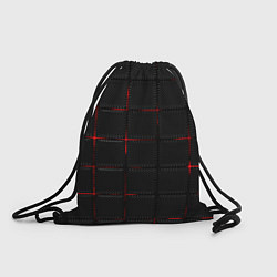 Рюкзак-мешок 3D Плиты Red & Black, цвет: 3D-принт